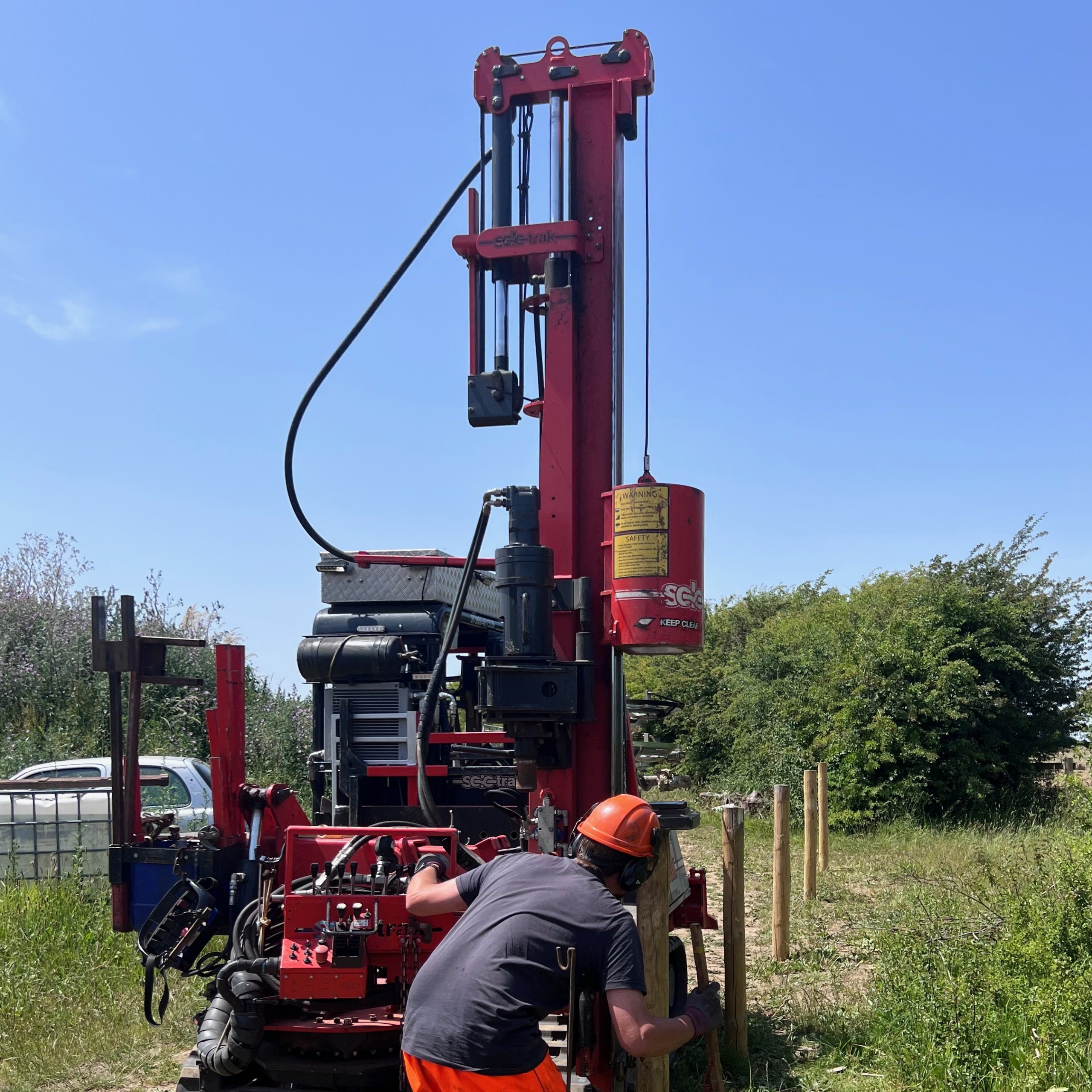 Lantra Post Driver Training Delivered by Tuppco Across the Country.