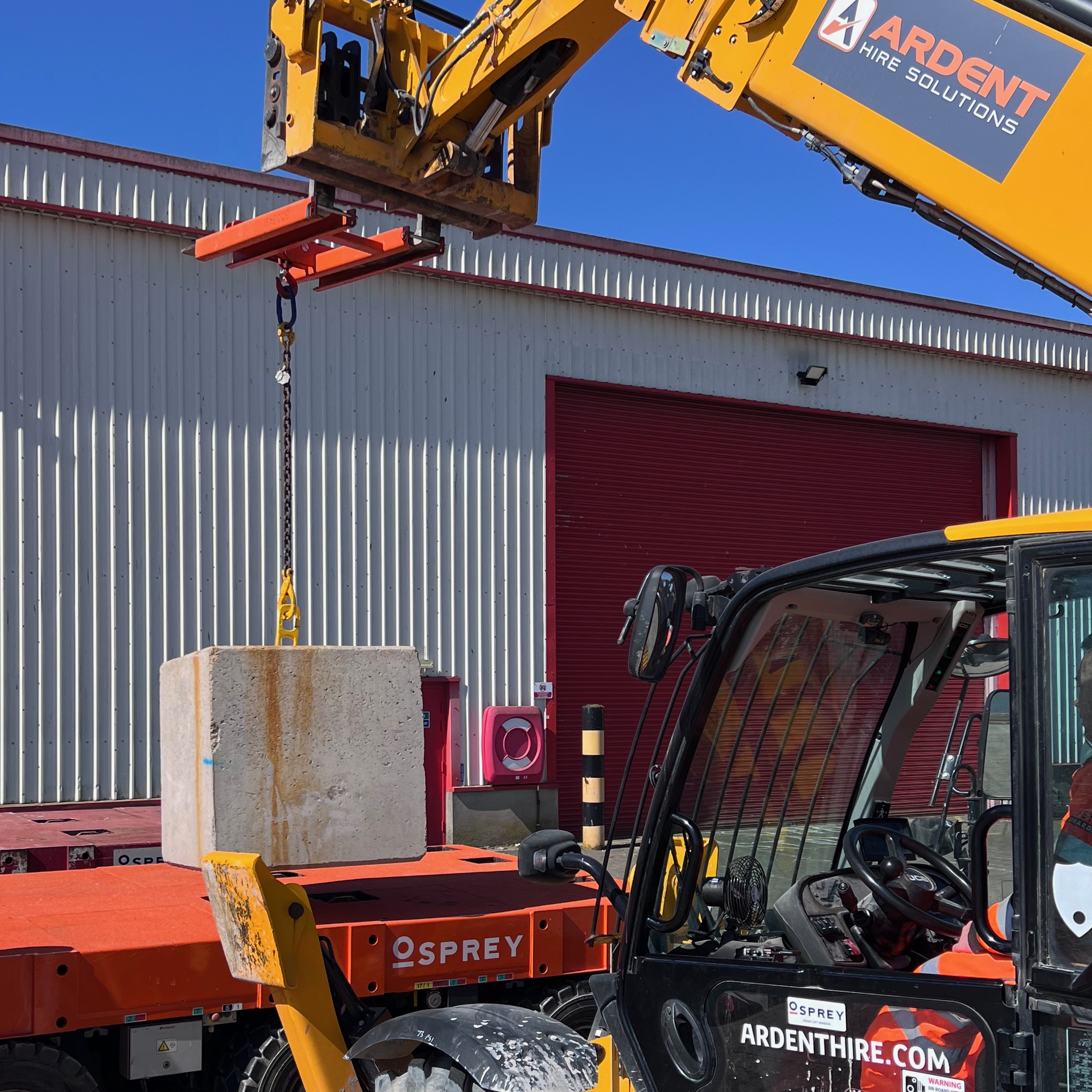 NPORS Telehandler Suspended Loads EWT at Avonmouth Docks for Osprey Group