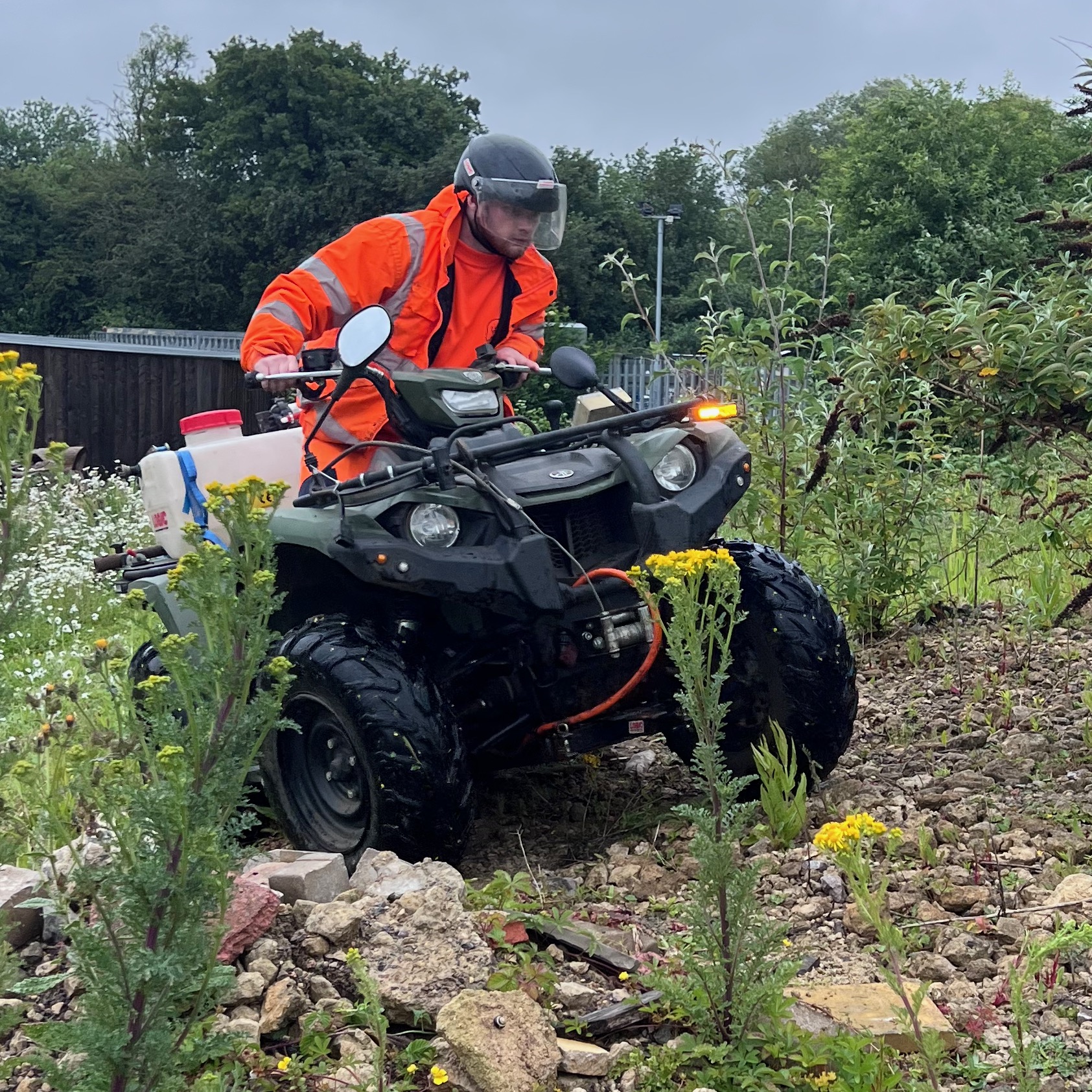 Lantra ATV Sit-Astride Training Delivered for Ubico at South Cerney Depot